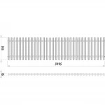 Конвектор ТС80-3500/200-LUX-2wbr (с решеткой)