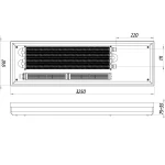 Конвектор ТС80-3250/265-LUX-4wbr (с решеткой)