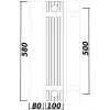 Радіатор біметалевий секційний QUEEN THERM 500/100 UNIVERSAL (кратно 10)