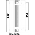 Радіатор біметалевий секційний QUEEN THERM 500/100 UNIVERSAL (кратно 10)