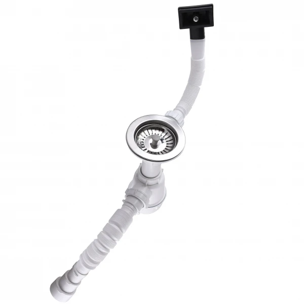 Сифон Waterstal А - 4007 під сталеву кухону мийку 11/2 40 з переливом, з гнучкою трубою