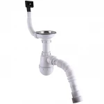 Сифон Waterstal А - 4007 під сталеву кухону мийку 11/2 40 з переливом, з гнучкою трубою