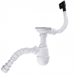 Сифон Waterstal А - 4007 під сталеву кухону мийку 11/2 40 з переливом, з гнучкою трубою