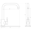 Змішувач для кухні Globus Lux ALPEN SBT1-203L-GP
