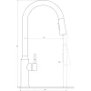 Смеситель для кухни Globus Lux ALPEN SBT1-2033-GP