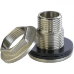 Врезка в бак 1/2″Н никелированное усиленное Б5101А(нк)
