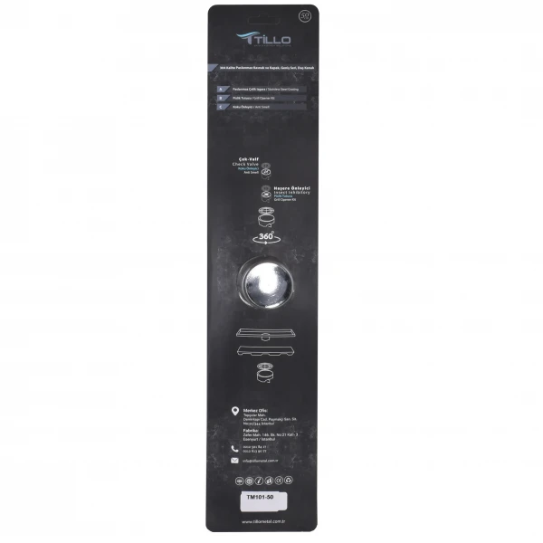 Трап линейный душевой TILLO TM101-50 50см