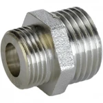 Ниппель редукционный 3/4″х1/2″НН никелированный под прокладку А0511-1А(нк)