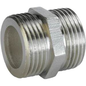 Ниппель 3/4″НН никелированный под прокладку А0502-1А(нк)