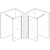 Душевая перегородка LEGA 120ТB (120BТ) BRAVO (1уп.)