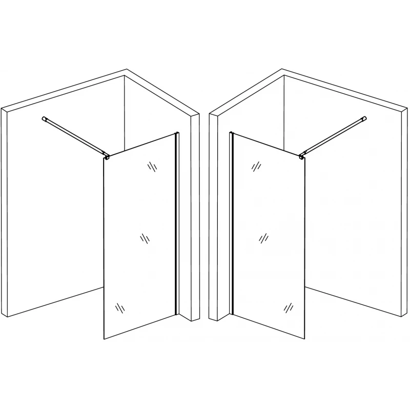 Душевая перегородка LEGA 120ТB (120BТ) BRAVO (1уп.)