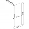 Душевая перегородка LEGA 120ТB (120BТ) BRAVO (1уп.)