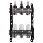 Колектор нержавіюча сталь з вимірювачем витрат ЕСО 001N 1″ x3