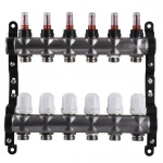 Колектор нержавіюча сталь з вимірювачем витрат ЕСО 001N 1″ x6