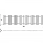 Конвектор ТС80-1500/200-LUX-2wbl (з решіткою)