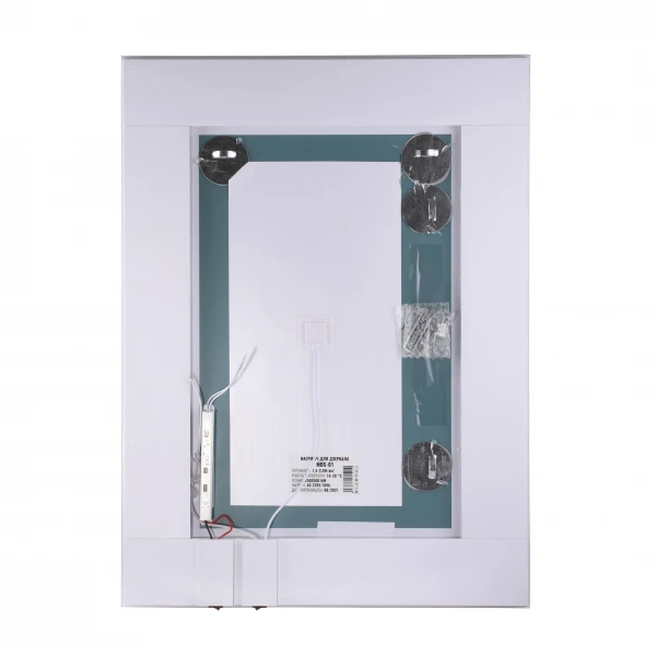 Зеркало UNIO MRR-04 SQR-RA-H 600 x 800 mm LED FL с подогревом