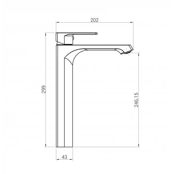 Смеситель для умывальника DOMINO Dionis DDD-0201