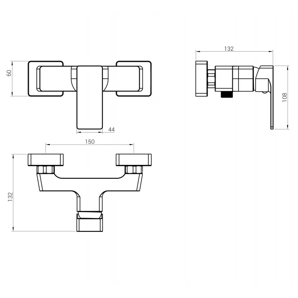 Смеситель для душа DOMINO Dionis DDD-105N