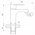 Смеситель для биде DOMINO Dionis DDD-106