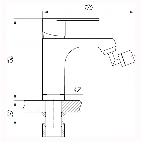 Смеситель для биде DOMINO Dionis DDD-106
