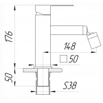 Смеситель для биде Globus Lux SICILIA SBQ-106