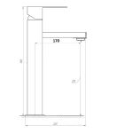 Смеситель для умывальника Globus Lux SICILIA SBQ-201HL