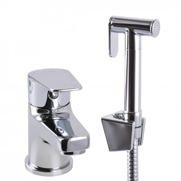 Смеситель для умывальника TOPAZ CAPRI TCA-15206-H43 гигиен. с стоп-лейкой, встроенный клапан,D35