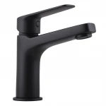 Смеситель для умывальника TOPAZ CAPRI TCA-15207-H44-BL картридж D25, H=140, шланги 45см