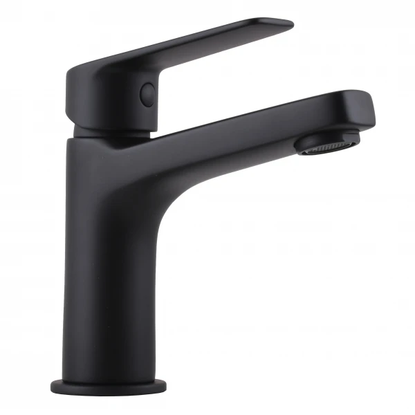 Смеситель для умывальника TOPAZ CAPRI TCA-15207-H44-BL картридж D25, H=140, шланги 45см