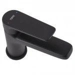 Смеситель для умывальника TOPAZ CAPRI TCA-15207-H44-BL картридж D25, H=140, шланги 45см