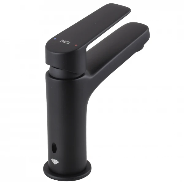 Смеситель для умывальника TOPAZ CAPRI TCA-15207-H44-BL картридж D25, H=140, шланги 45см