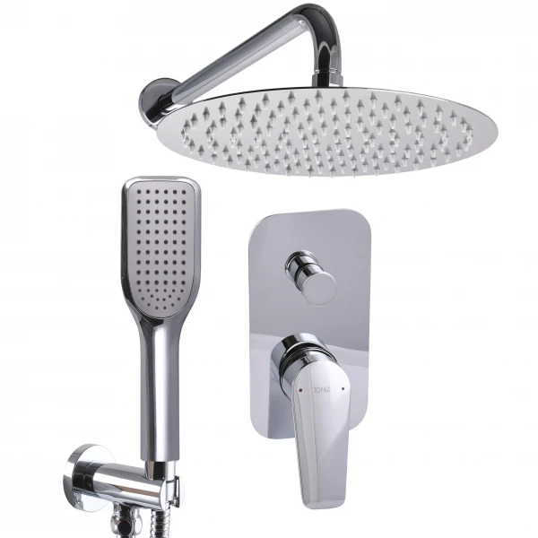 Смеситель для душа встроенный TOPAZ CAPRI TCA-15205-H43 комплект с душ.набором, 2 лейки, D35