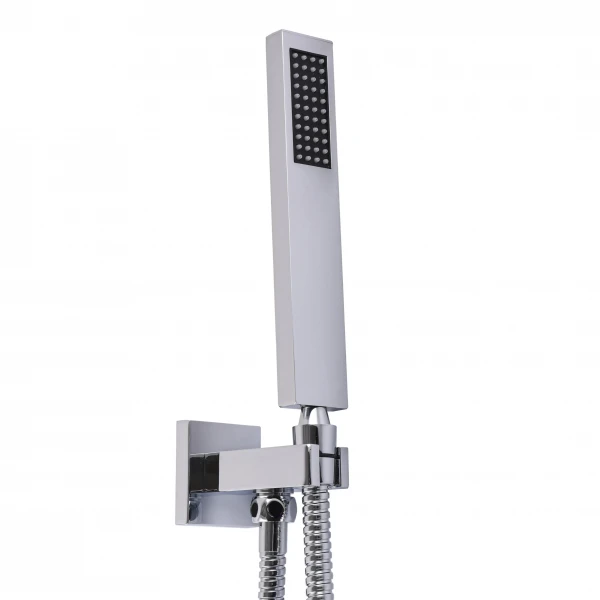 Смеситель для душа встроенный TOPAZ ODISS TO-18205-H66 ручная и верхня лейки, горизонт, хром