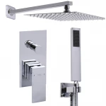 Смеситель для душа встроенный TOPAZ ODISS TO-18205-H66 ручная и верхня лейки, горизонт, хром