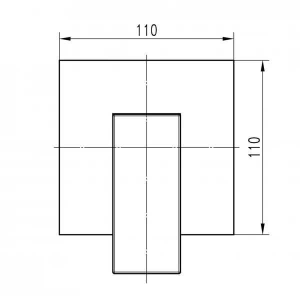 Смеситель для душа встроенный TOPAZ ODISS TO-18105-H66 на один выход, без душевого комплекта