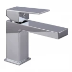 Смеситель для умывальника TOPAZ ODISS TO 18401-H61B Квадро cartridge D35, шланги 45см