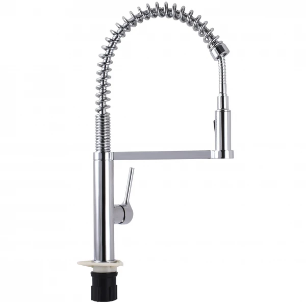 Смеситель для кухни TOPAZ SARDINIA TS-08401-H71 гибкий излив на пружине с душевой насадкой