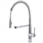 Смеситель для кухни TOPAZ SARDINIA TS-08401-H71 гибкий излив на пружине с душевой насадкой