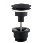 HG15-04A-10-BR-(BB)-Click-clack-Донний клапан ЛАТУНЬ ,Універсальний, Чорний мат (Box Globus Lux)