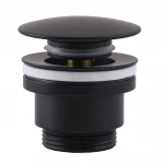 HG15-04A-10-BR-(BB)-Click-clack-Донний клапан ЛАТУНЬ ,Універсальний, Чорний мат (Box Globus Lux)