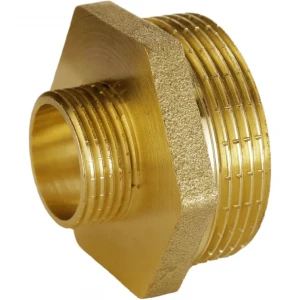 Ниппель редукционный 1 1/4″х 1/2″НН латунный А0514А