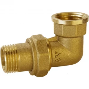 Згін американка кутова 1/2″ВЗ латунна Б0838А