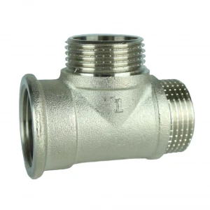 Тройник 1″ВНН никелированный А0272А(нк)
