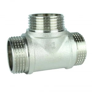 Тройник 1″ННН никелированный А0275А(нк)