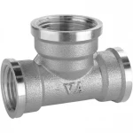 Тройник hедукционный 1/2″х3/4″х1/2″ВВВ никелированный А0217А(нк)