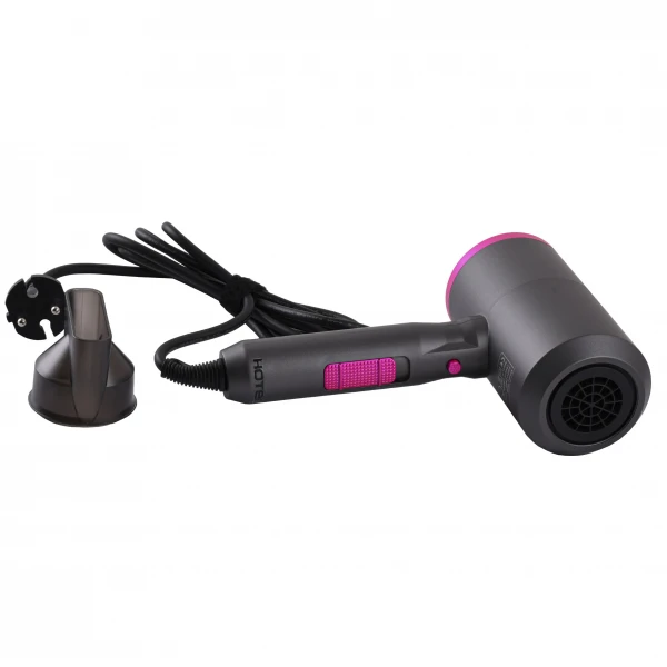 Фен HOTEC 12.403 для волосся готельний , корпус Графіт ABS (220В , 1600-1800Вт)