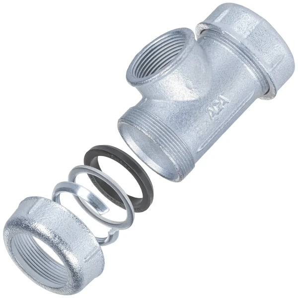 Соединение зажимное тройное с внутренней резьбой DN25(31,2-34,4 мм) х 1″ TK AGAflex