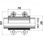 Ремонтный хомут DN10(16,7–17,5 мм) OBA AGAflex