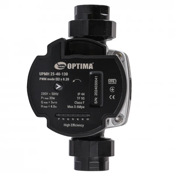 Насос циркуляційний енергоощадний Optima PRIME UPMH 25-40AUTO 130мм + гайки