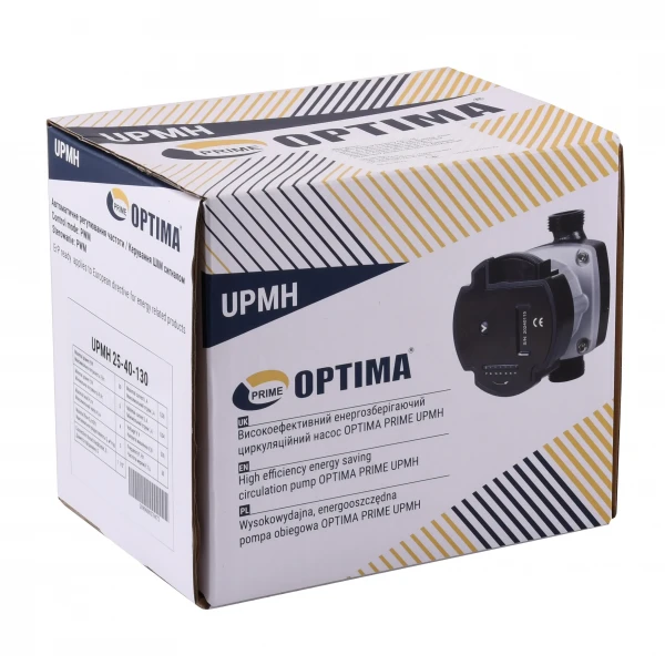 Насос циркуляційний енергоощадний Optima PRIME UPMH 25-40AUTO 130мм + гайки